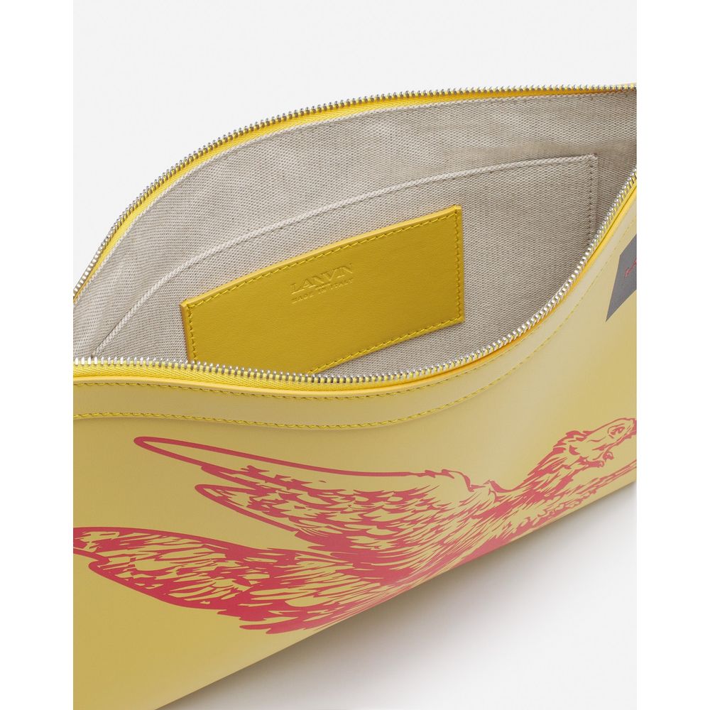 Yellow Leather Men Wallet
