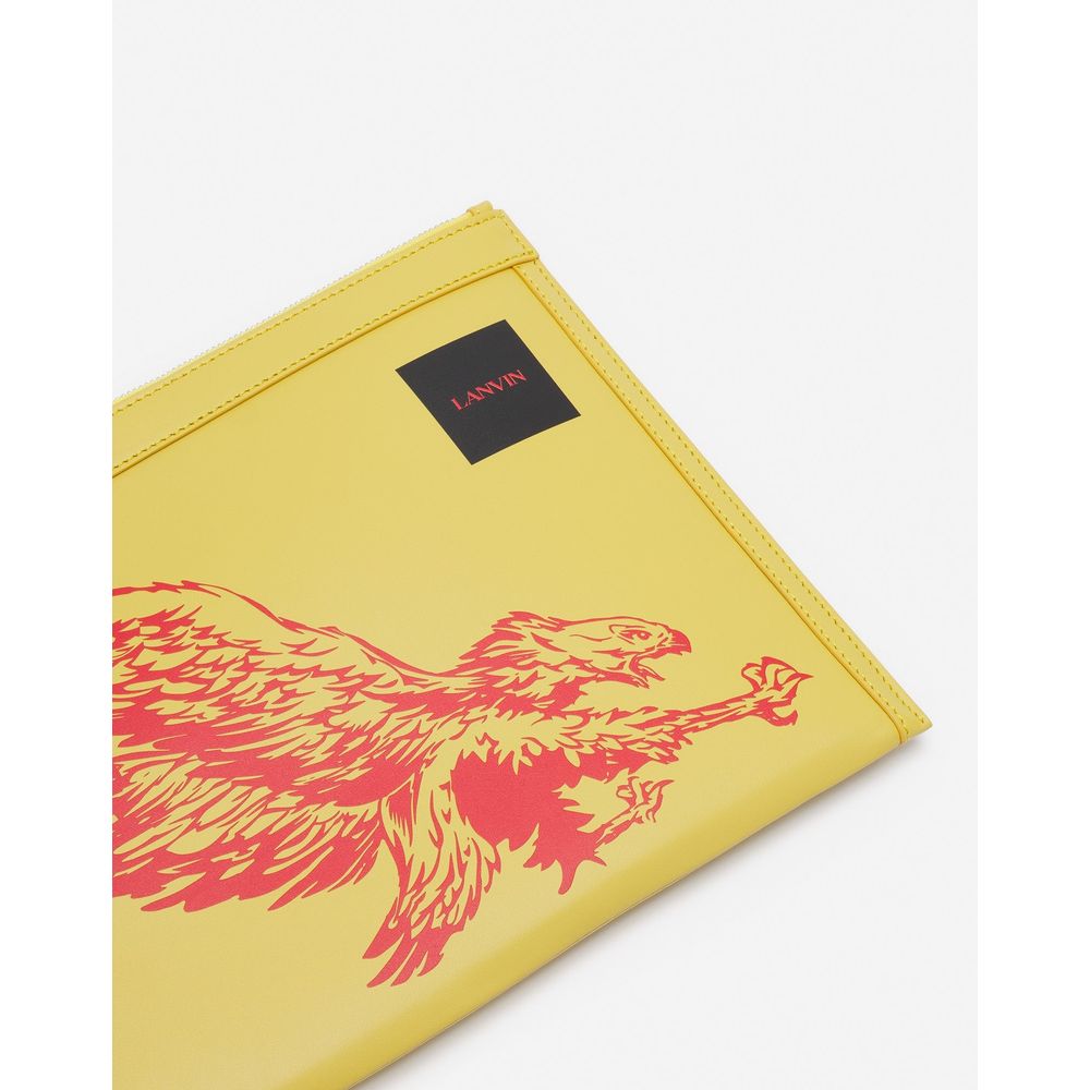 Yellow Leather Men Wallet