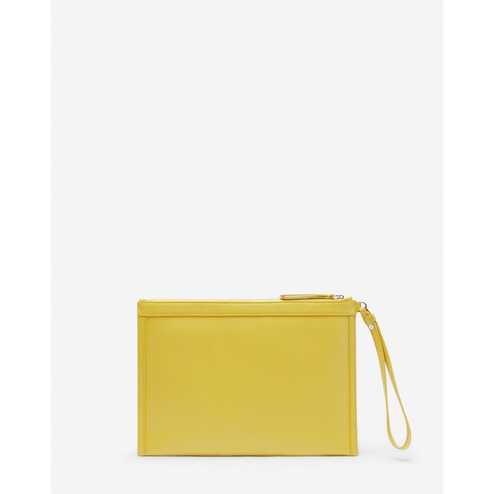 Yellow Leather Men Wallet