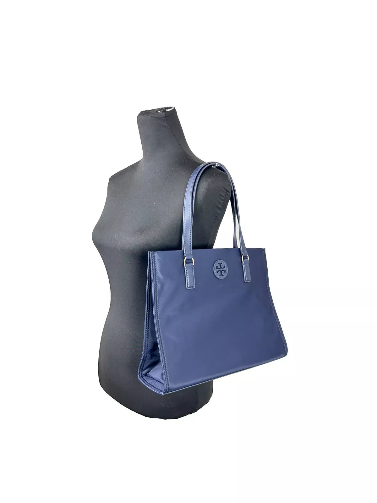 Bolso tote pequeño de nailon Ella azul marino 160633