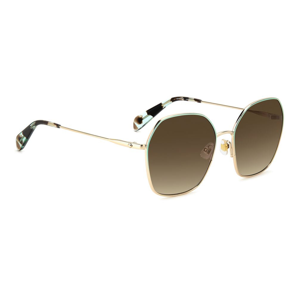 Lunettes de soleil en métal bleu