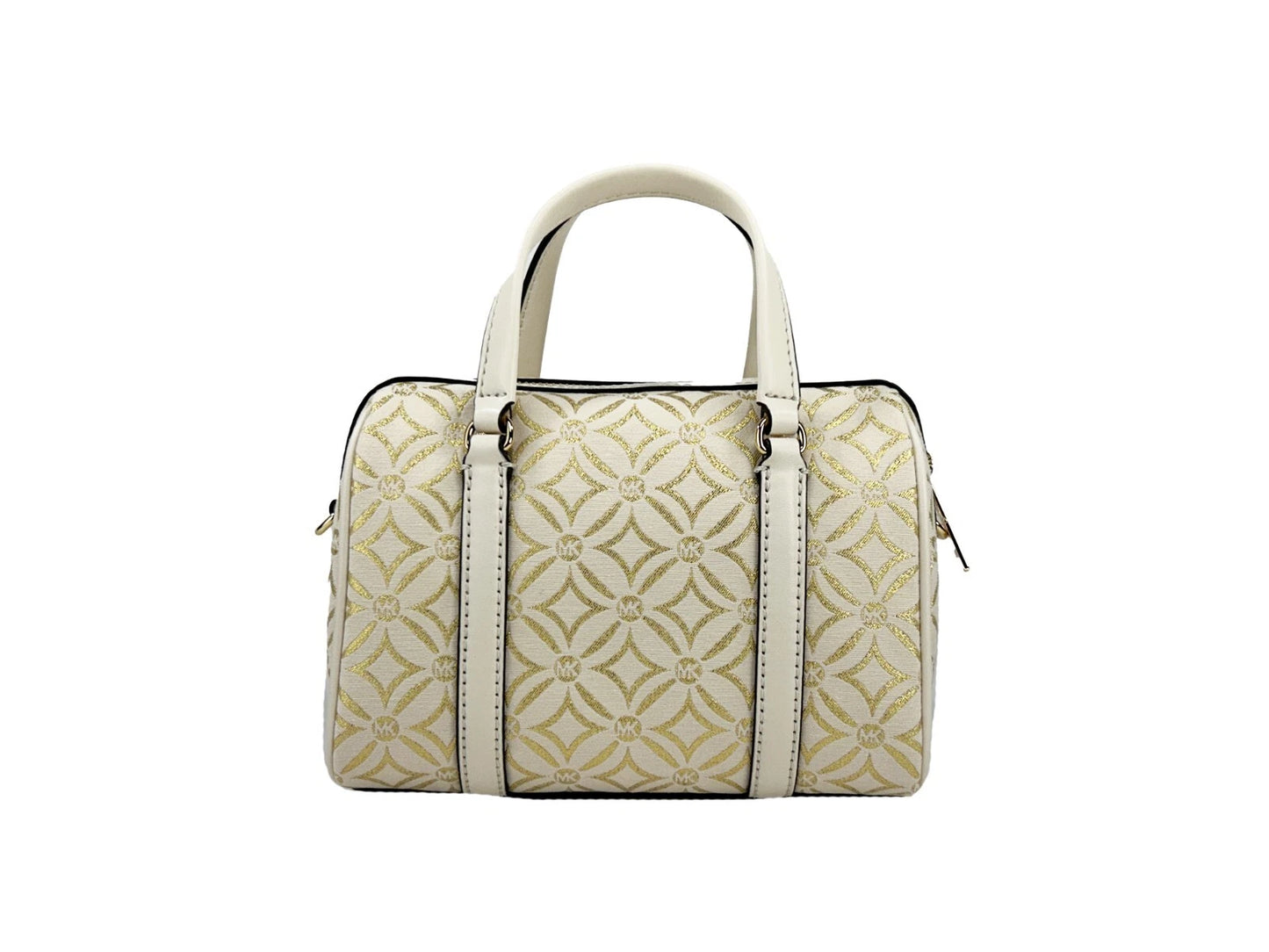 Petit sac à main de voyage en cuir grainé, couleur or pâle, multi-couleurs