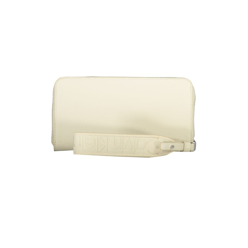 Portefeuille en polyéthylène beige
