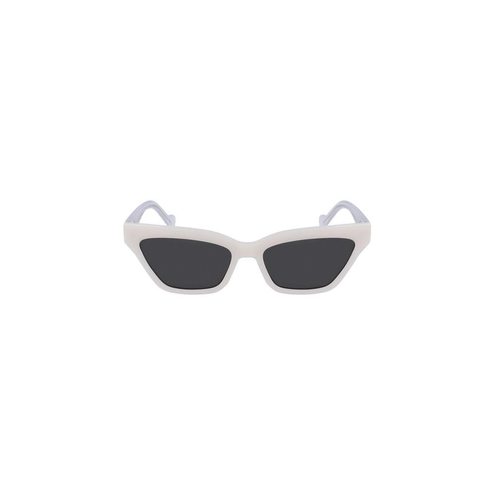 Lunettes de soleil blanches injectées pour femmes