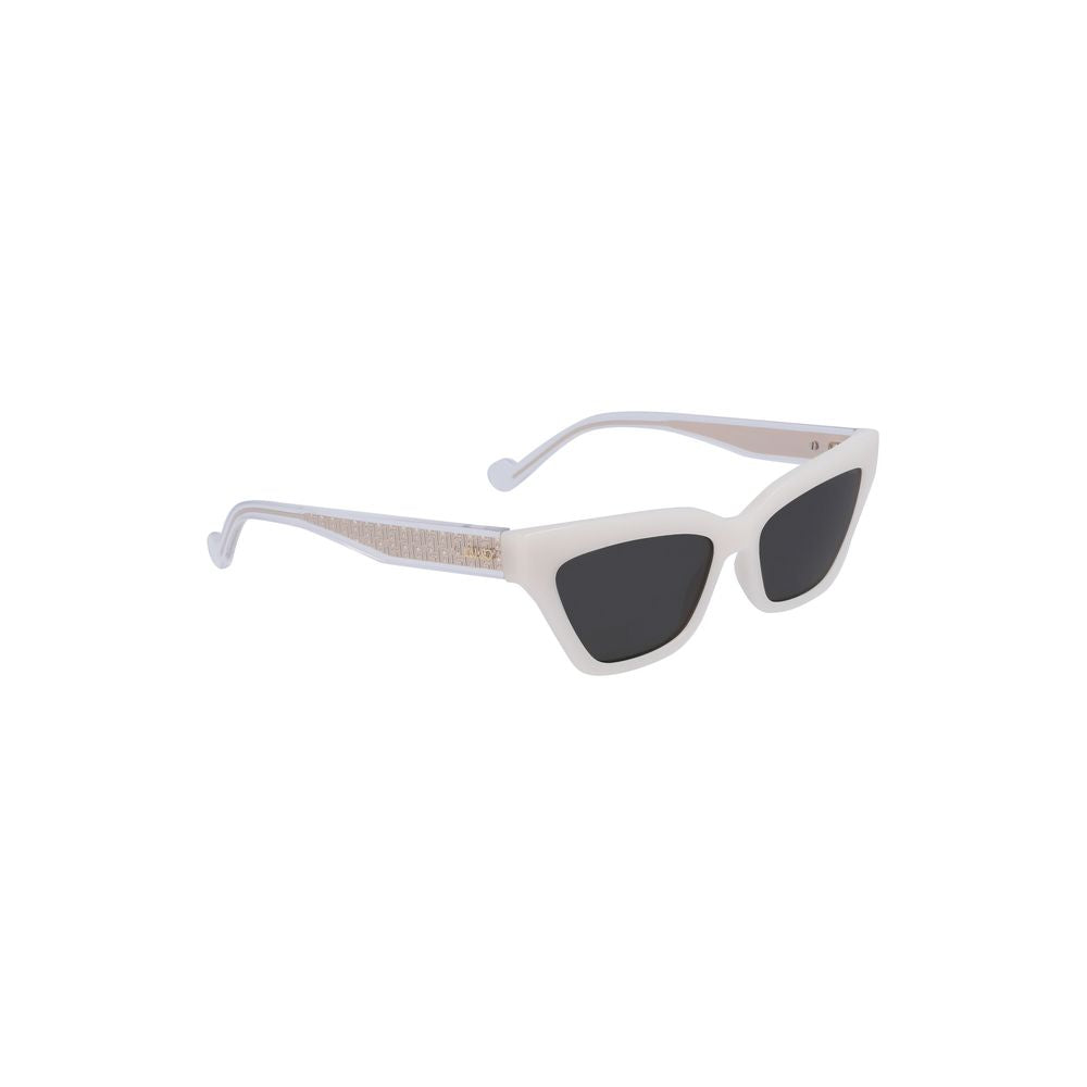 Lunettes de soleil blanches injectées pour femmes
