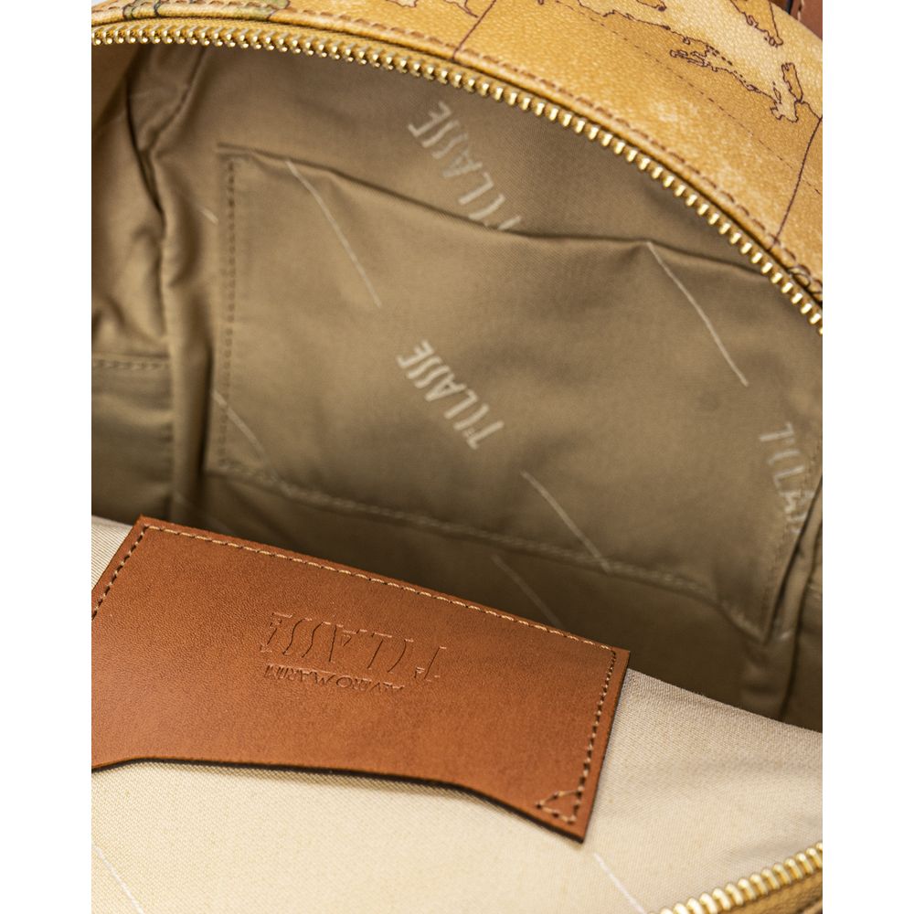 Sac à dos en cuir beige