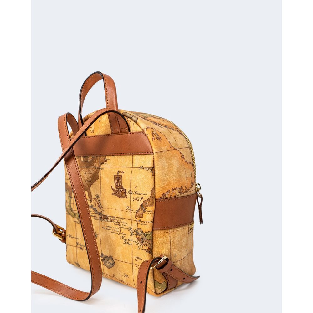 Sac à dos en cuir beige