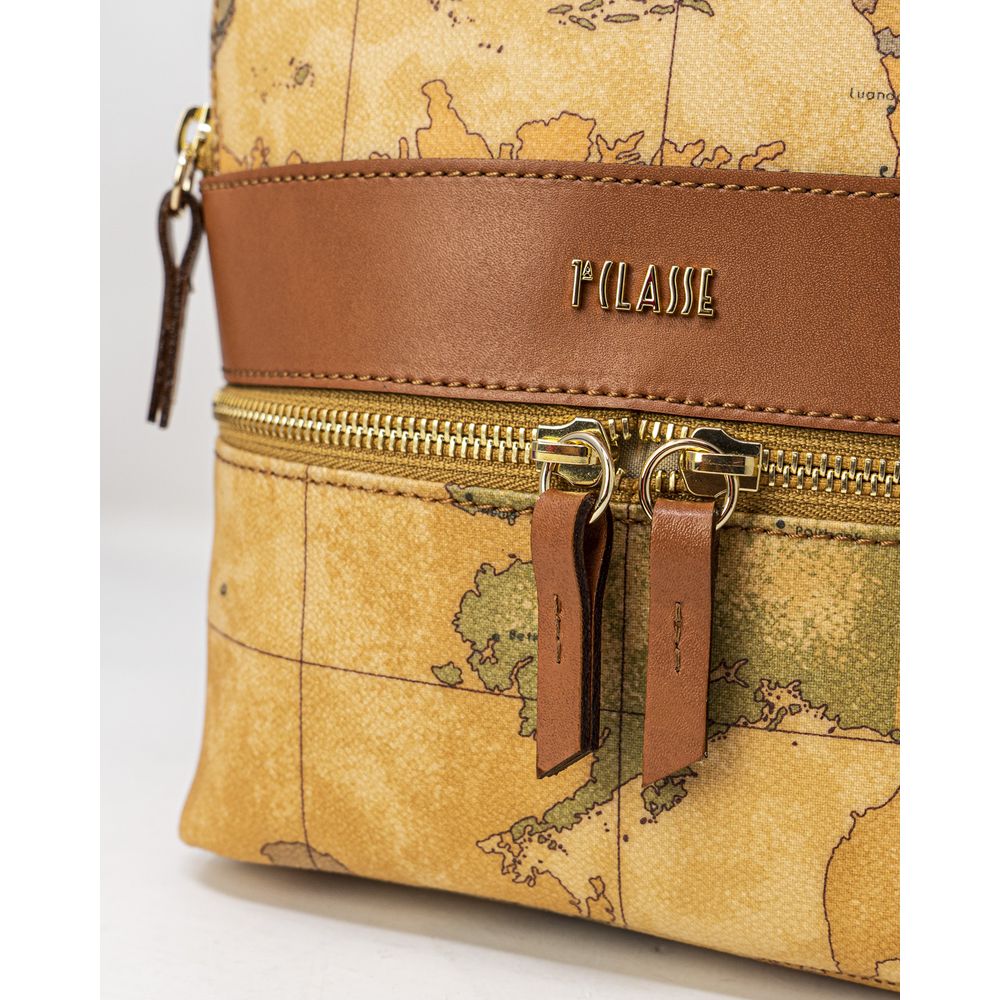 Sac à dos en cuir beige