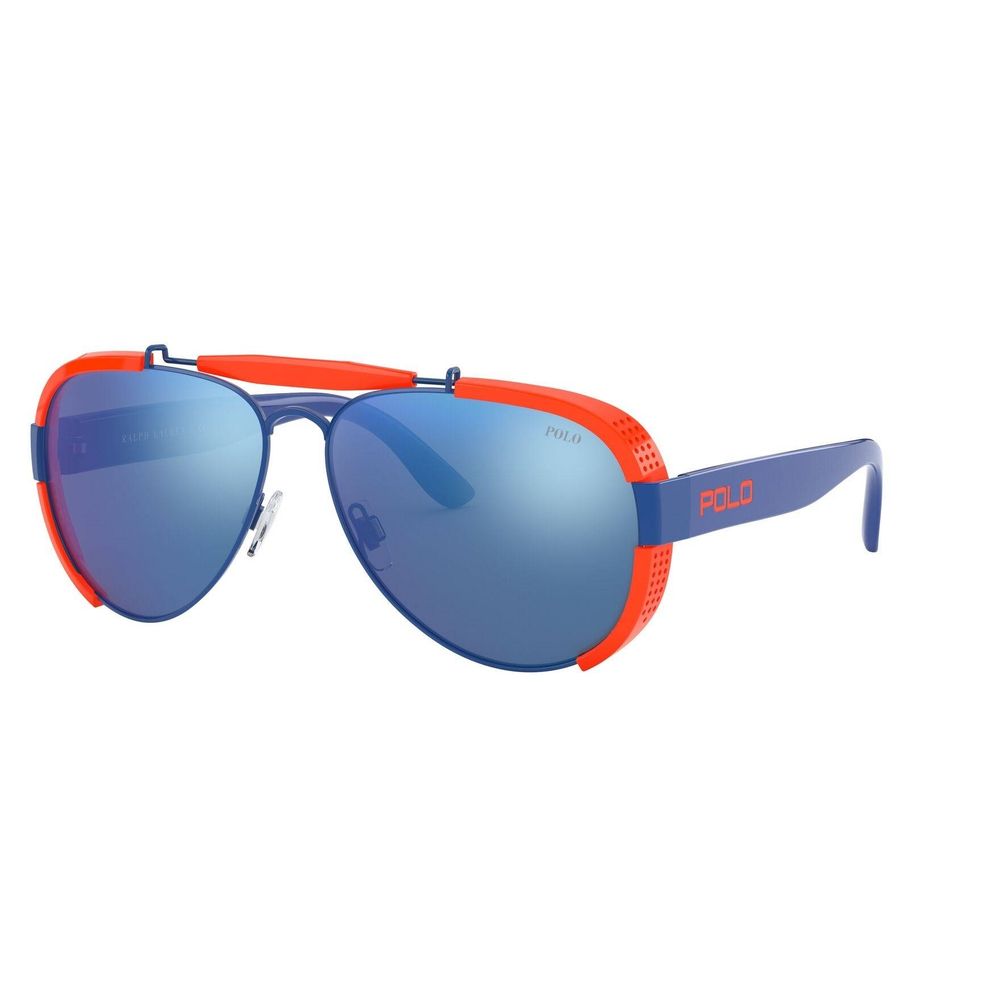 Lunettes de soleil en résine bleue