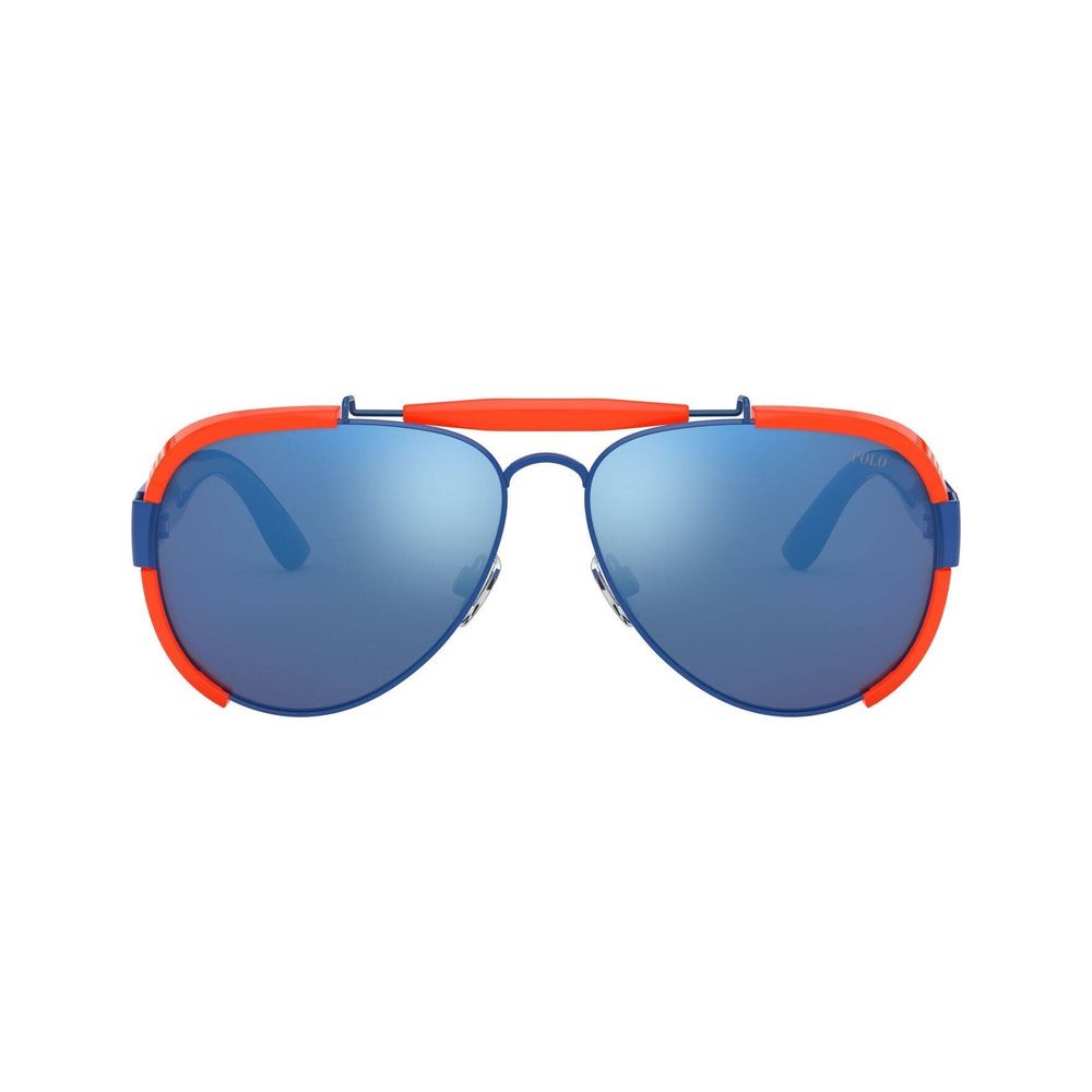 Lunettes de soleil en résine bleue