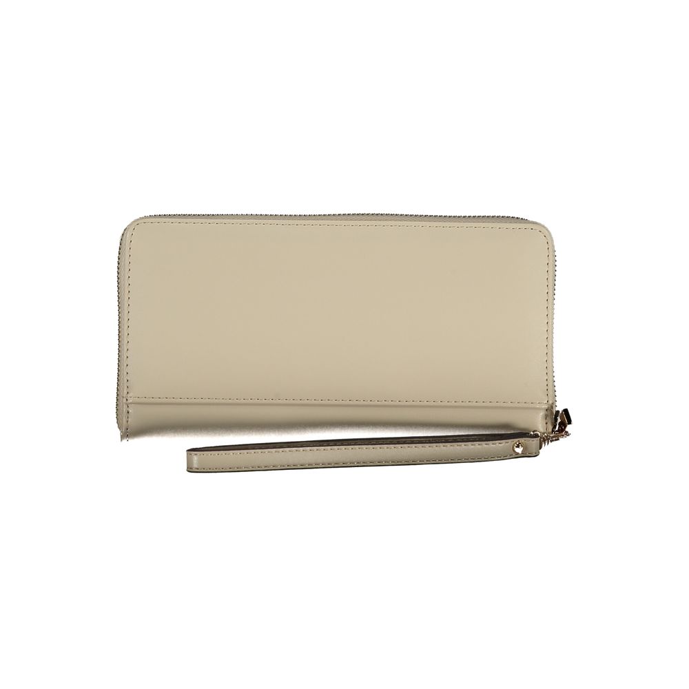 Portefeuille en polyéthylène beige