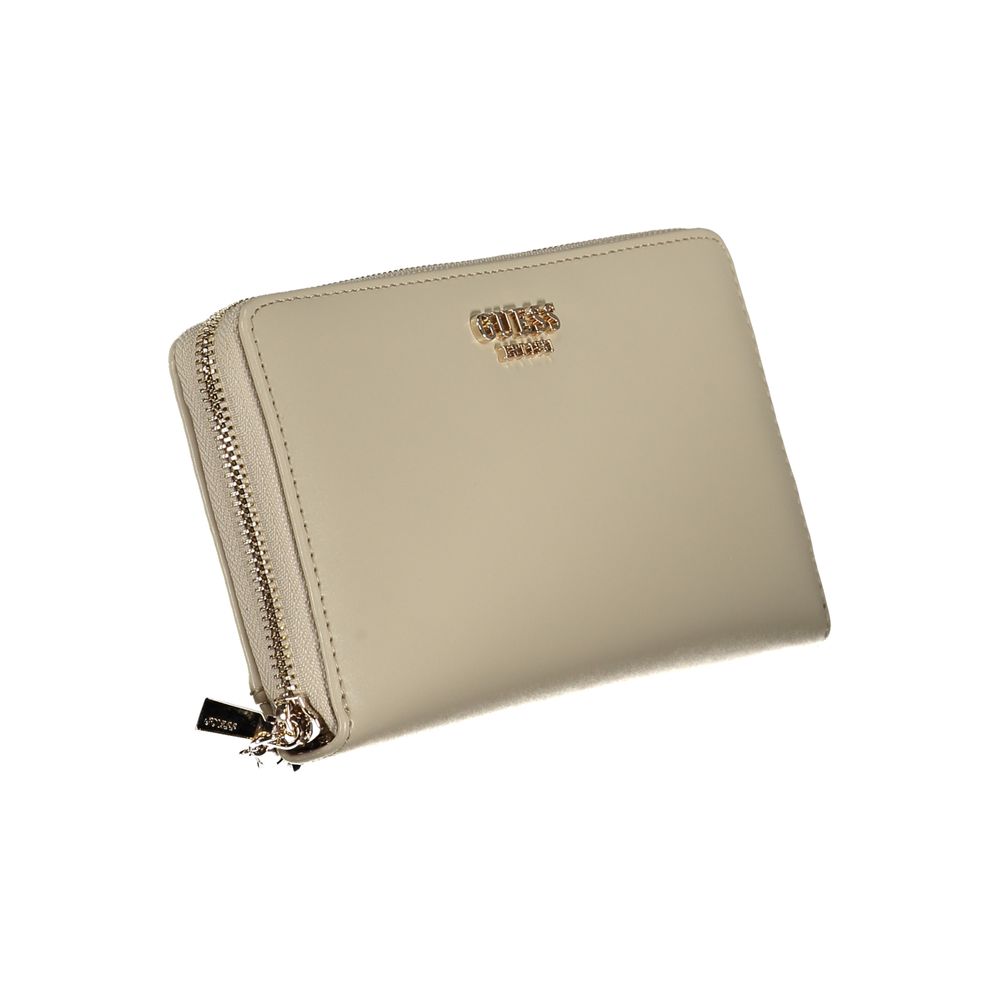 Portefeuille en polyéthylène beige