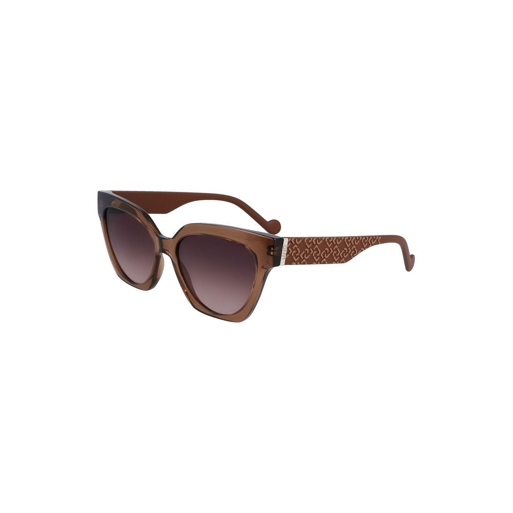 Lunettes de soleil beiges bio-injectées pour femme