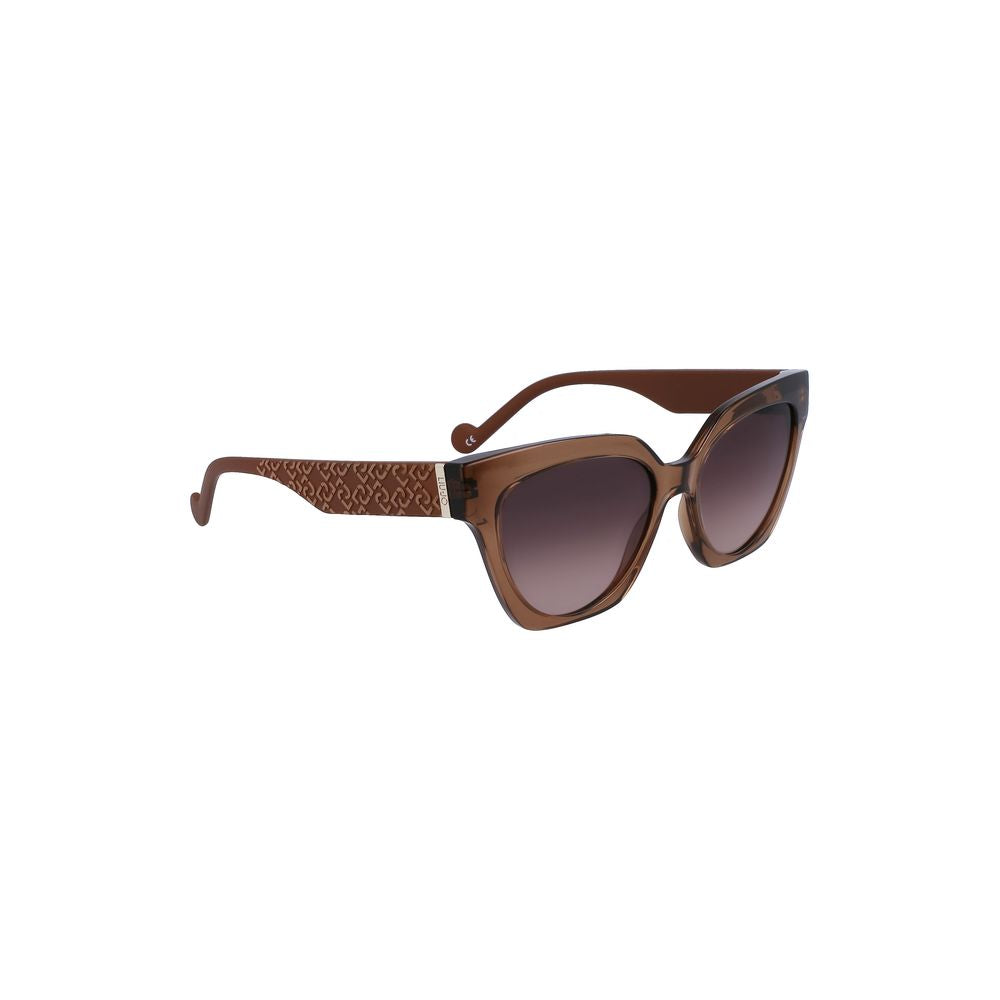 Lunettes de soleil beiges bio-injectées pour femme