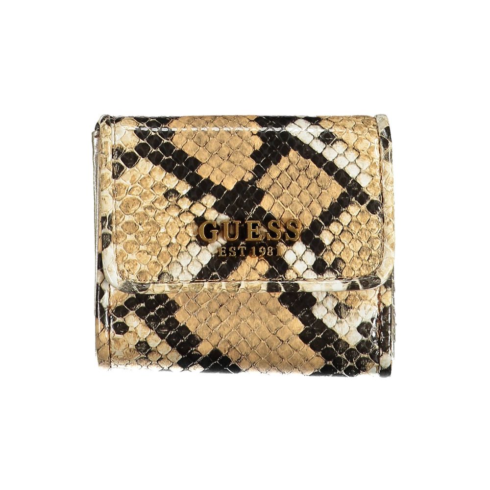 Portefeuille femme en polyéthylène beige