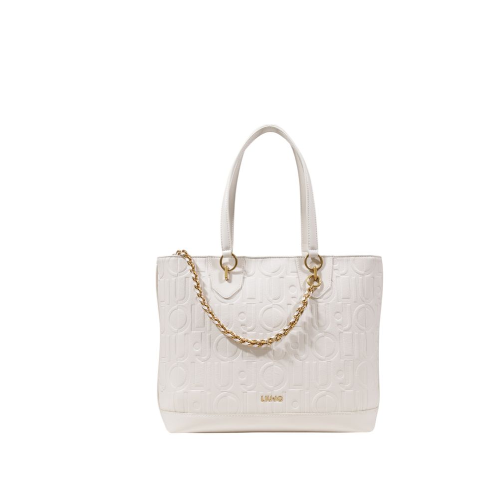 Sac à main en polyéthylène crème
