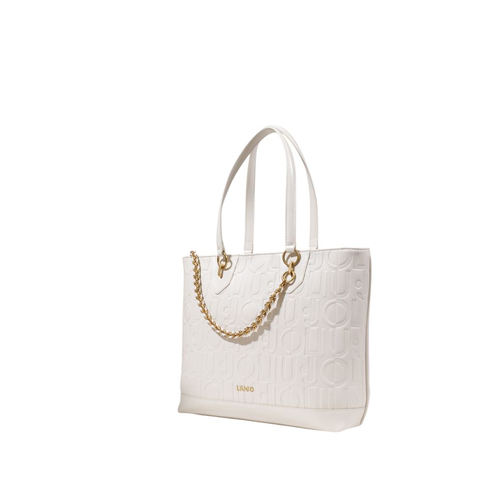 Sac à main en polyéthylène crème