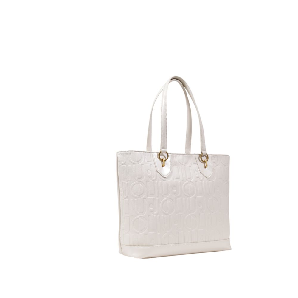 Sac à main en polyéthylène crème