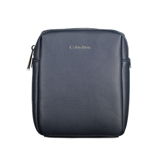 Blue Polyester Shoulder Bag