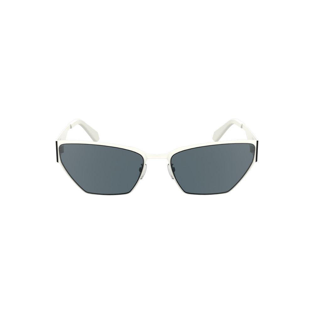 Lunettes de soleil en métal blanc