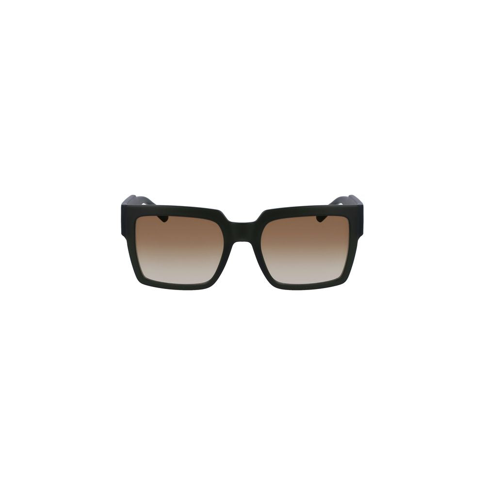 Lunettes de soleil en plastique marron pour femme