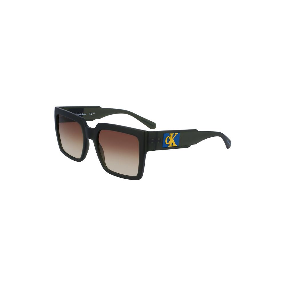 Lunettes de soleil en plastique marron pour femme
