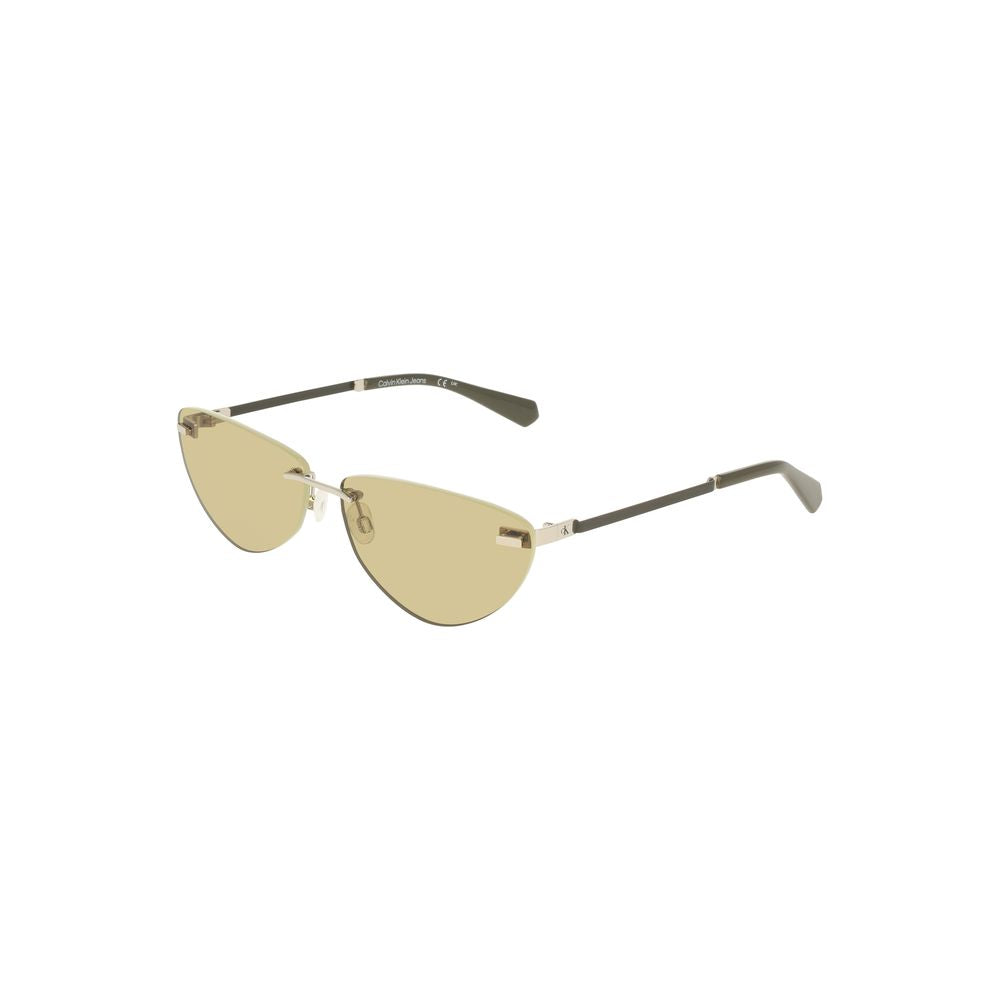 Gafas de sol de metal verde