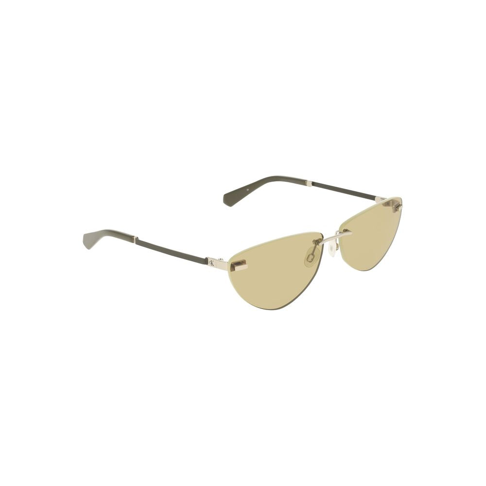 Gafas de sol de metal verde