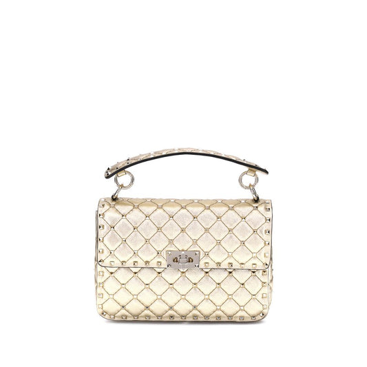 Medium Rockstud Spike Laminated Nappa Bag