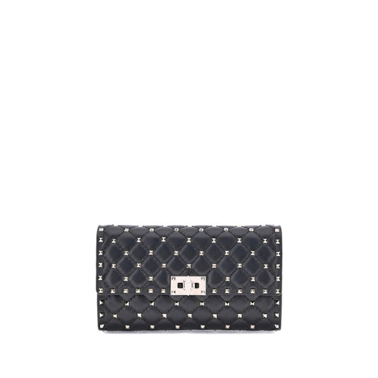 Rockstud Spike Nappa Leather Crossbody Clutch
