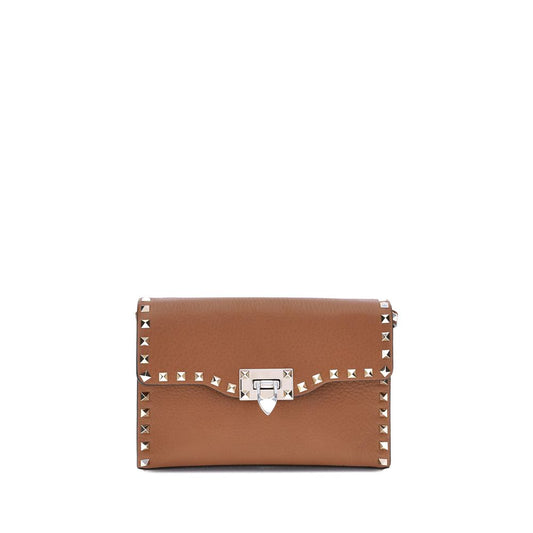 Small Rockstud Grainy Calfskin Crossbody Bag
