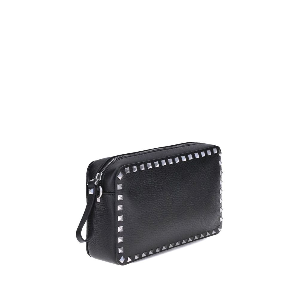 Rockstud Grainy Calfskin Crossbody Bag