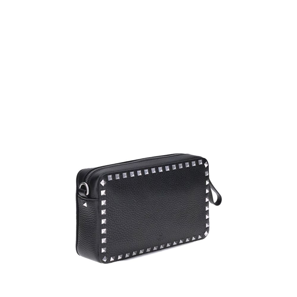 Rockstud Grainy Calfskin Crossbody Bag