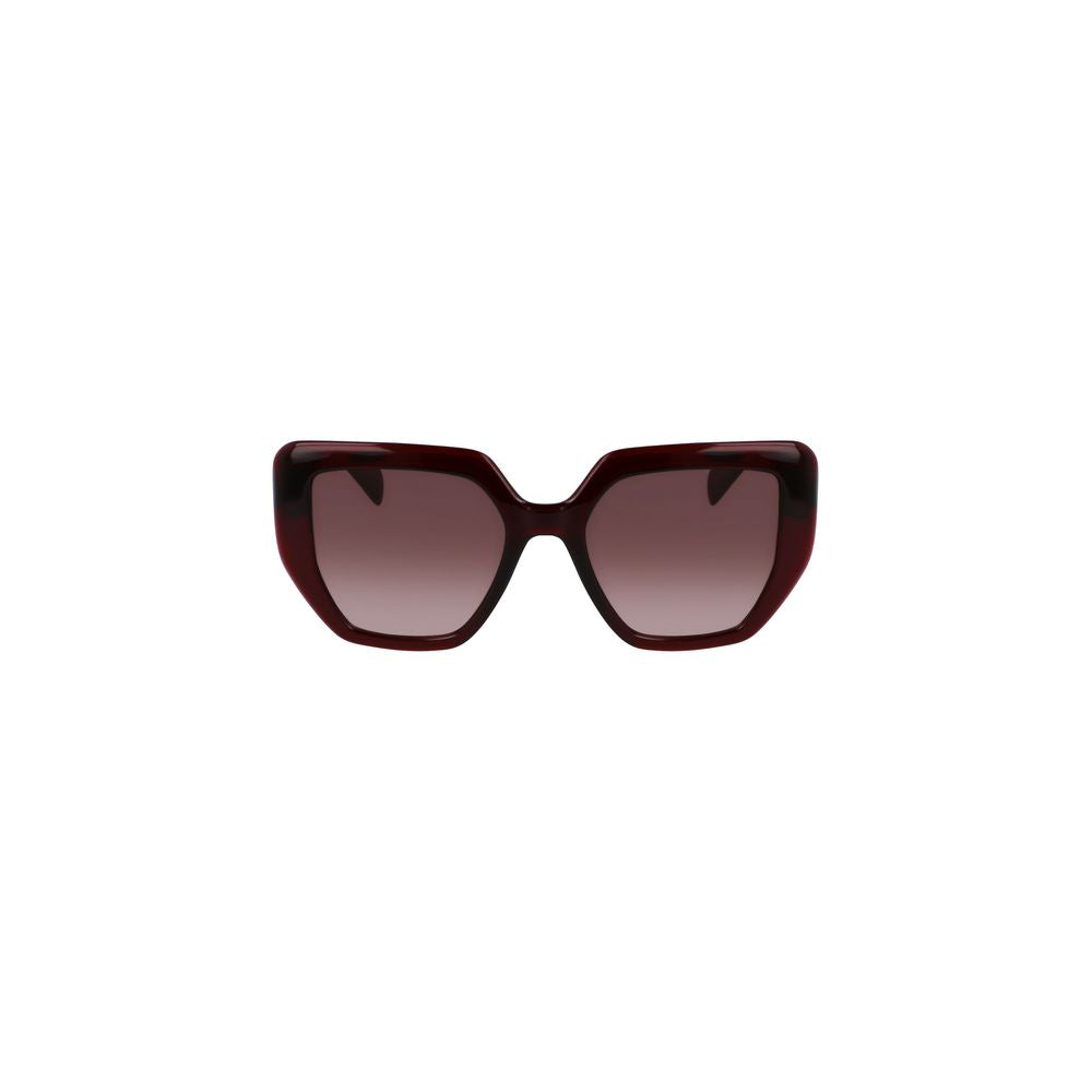 Lunettes de soleil rouges bio-injectées pour femmes