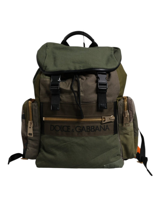 Military Patchwork Travel Backpack