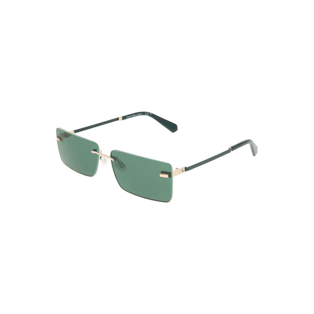 Green Metal Sunglasses