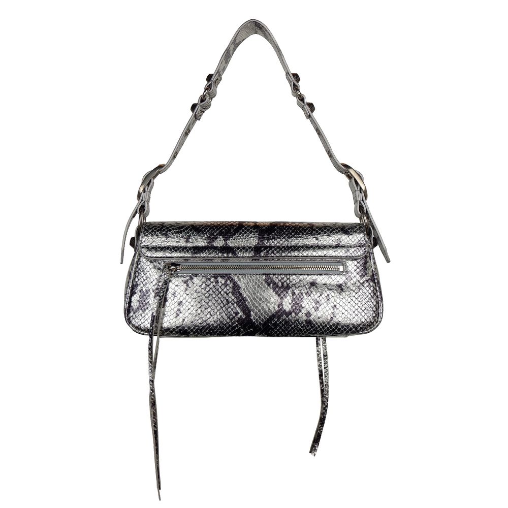 Le Cagole Sling Bag Small in Snakeskin Embossed Calfskin