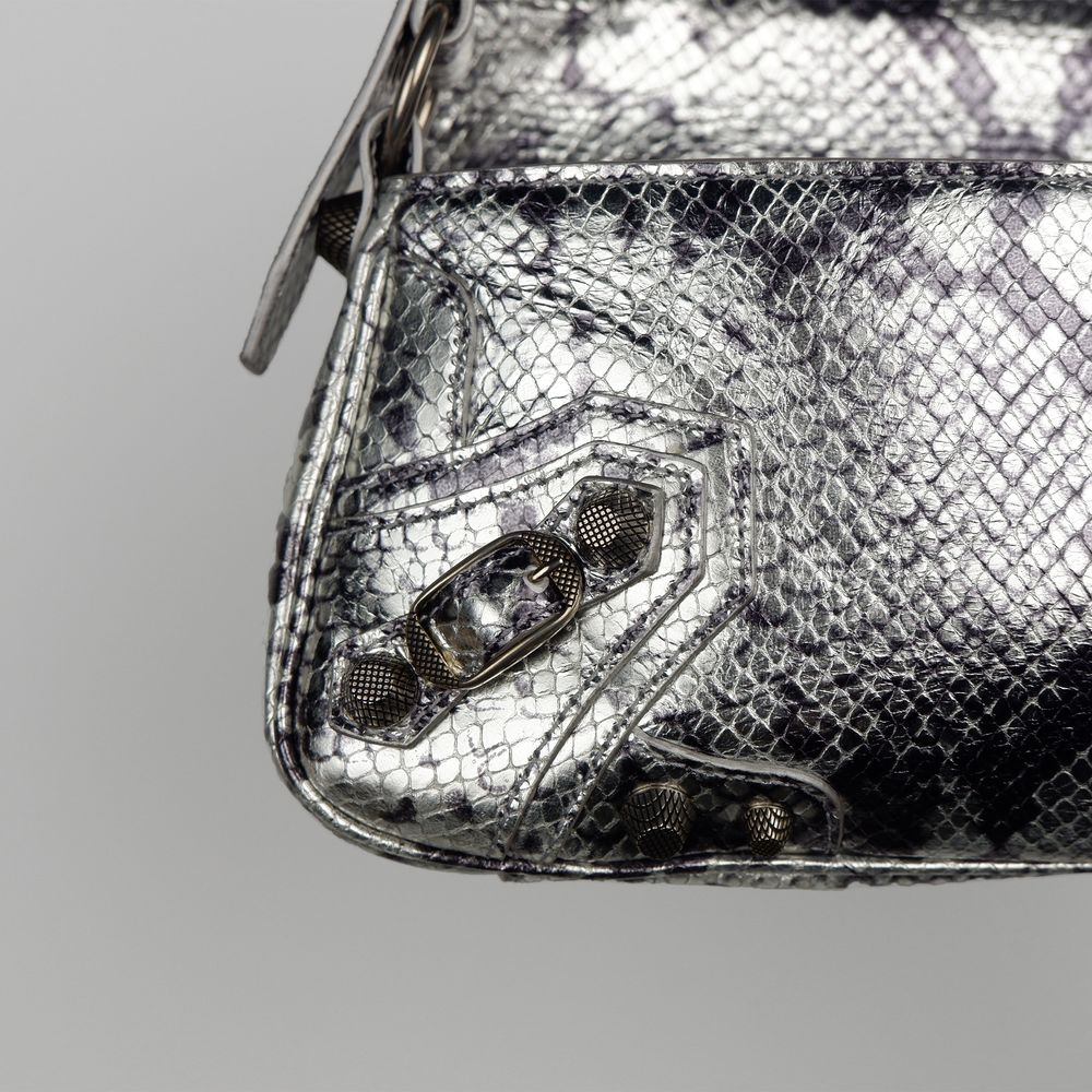 Le Cagole Sling Bag Small in Snakeskin Embossed Calfskin