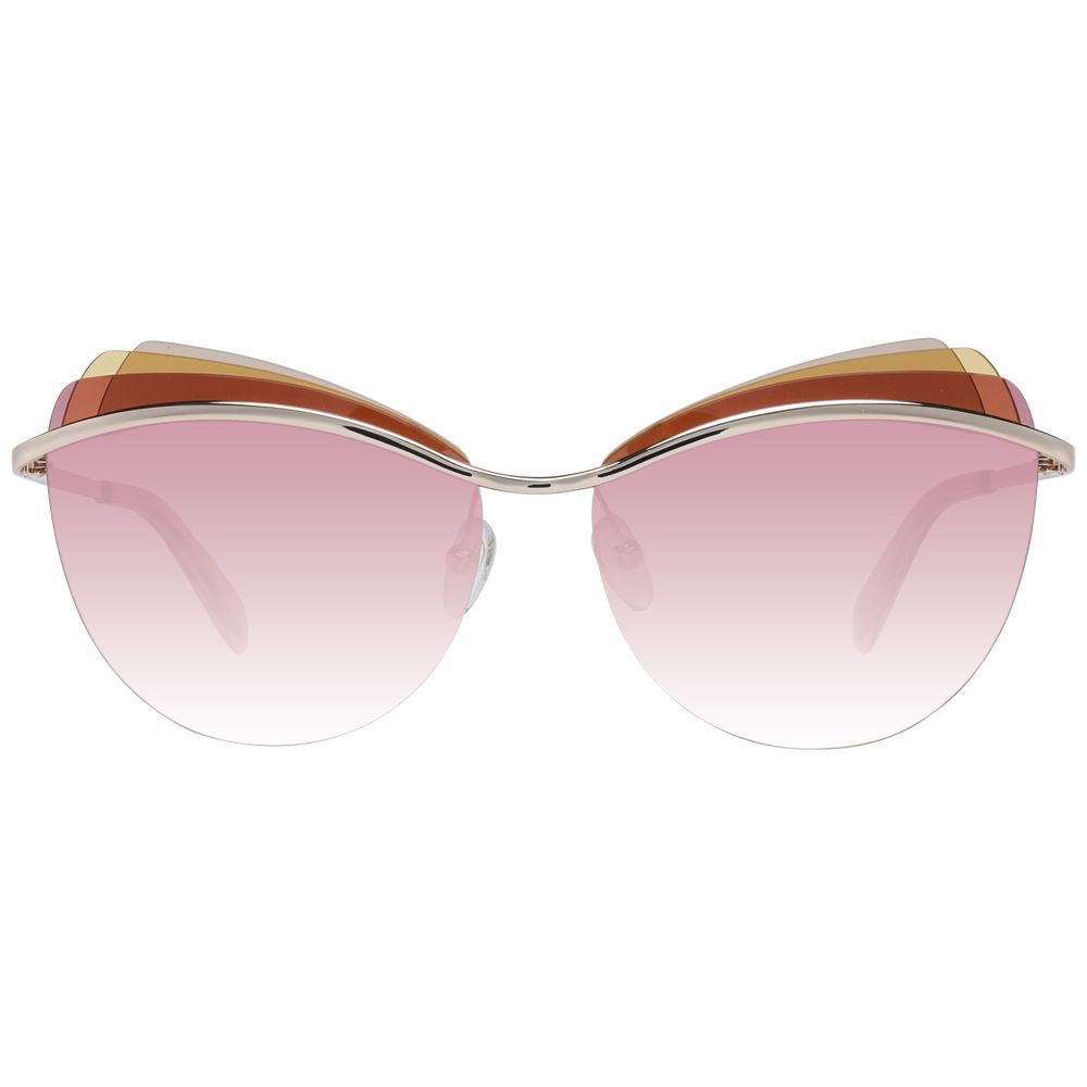 Lunettes de soleil dorées pour femmes