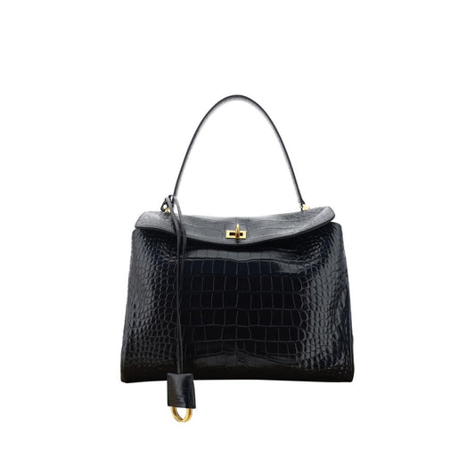 Rodeo Handbag Medium in Crocodile Embossed Calfskin
