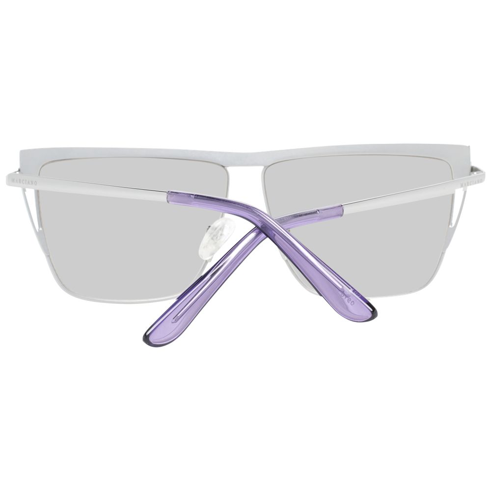 Lunettes de soleil argentées pour femmes
