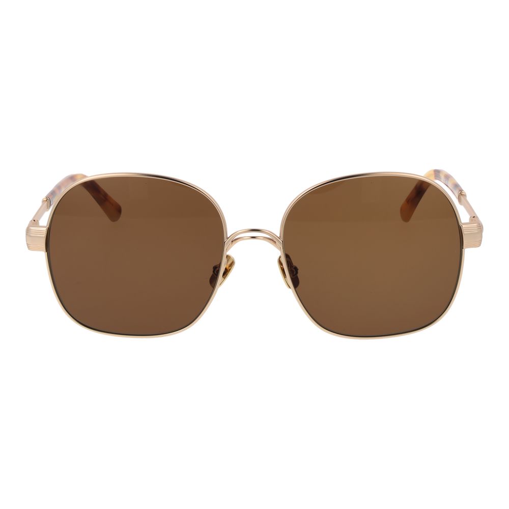 Lunettes de soleil dorées pour femmes