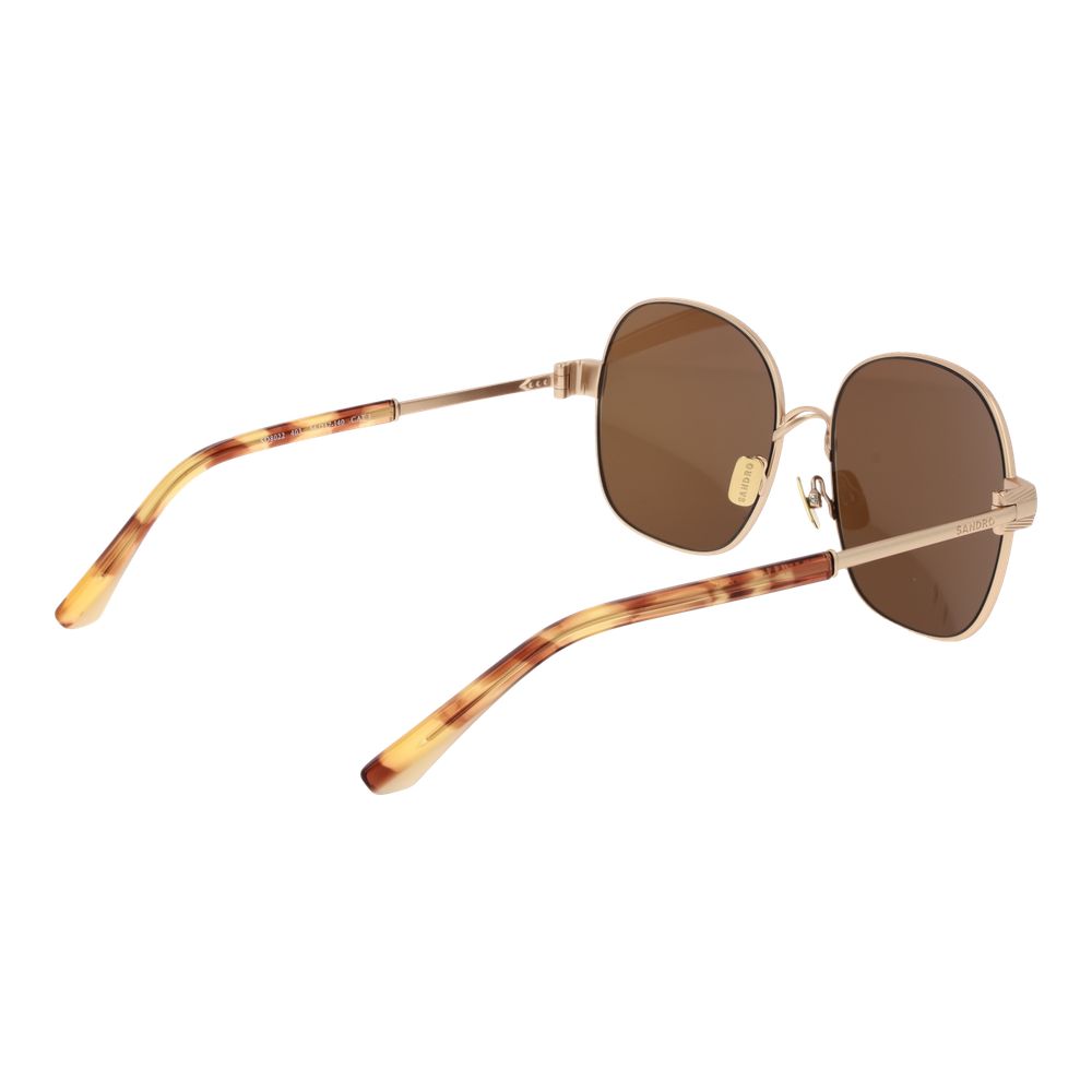Lunettes de soleil dorées pour femmes