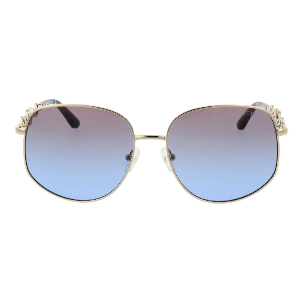 Lunettes de soleil dorées pour femmes