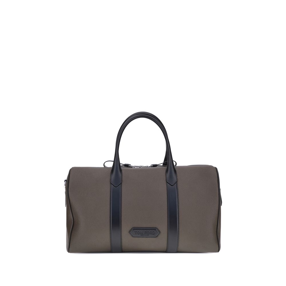 Grain Leather Wide Opening Medium Duffle