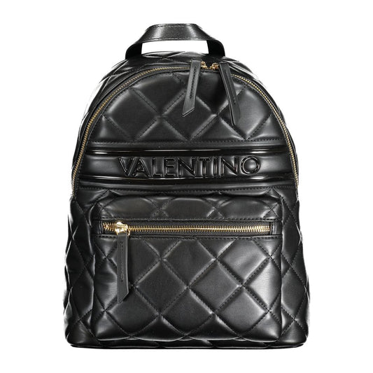 Quilted Backpack in Black