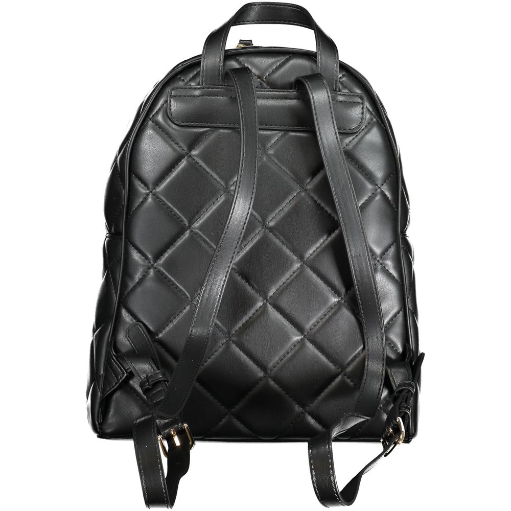 Quilted Backpack in Black
