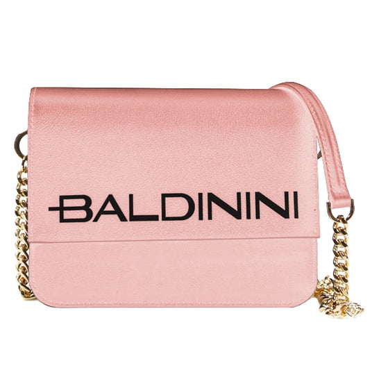 Shoulder Bag in Pink Leather