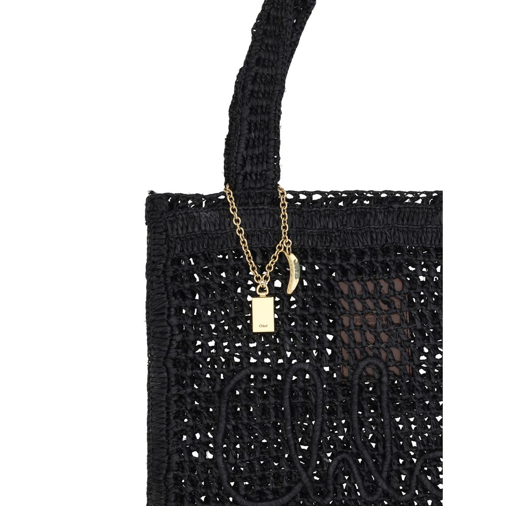 Summer Banana Tote Bag in Raffia