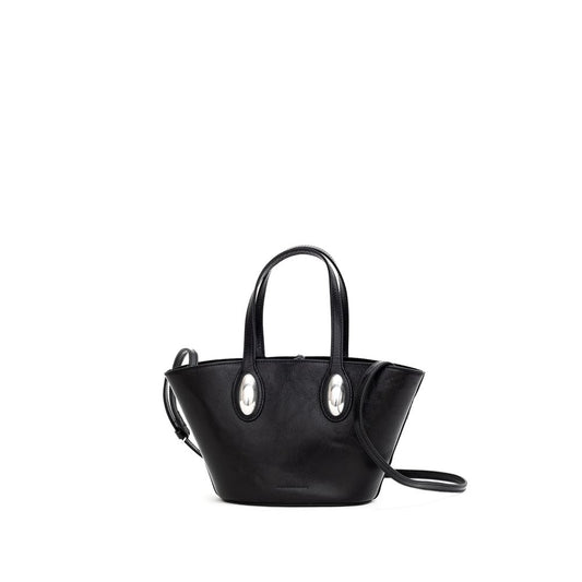 Dome Small Tote Bag in Crackle Patent Leather